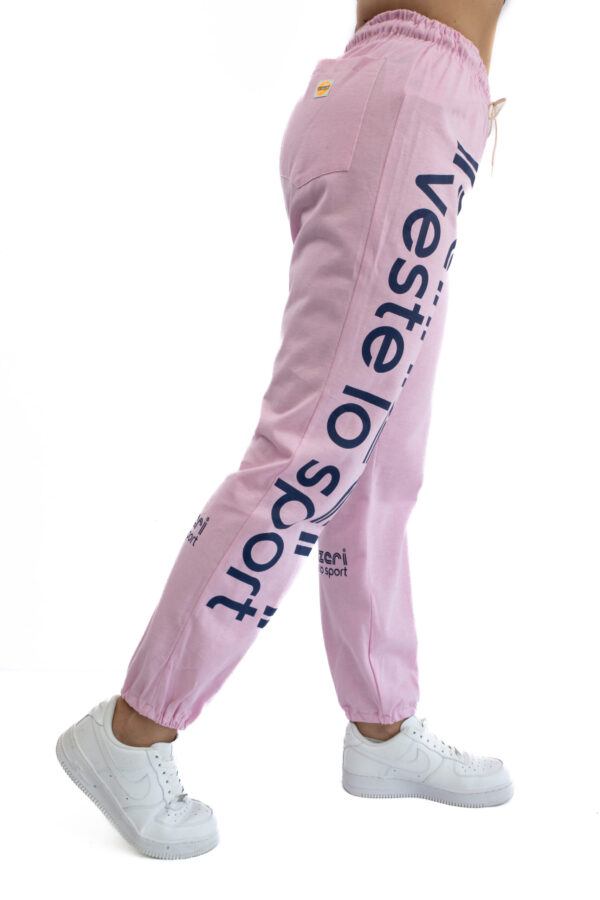 Jogging Femme - Uni H - Rose / Bleu Marine – Image 6