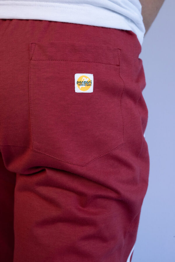 Jogging Homme - Uni H - Bordeaux / Blanc – Image 3