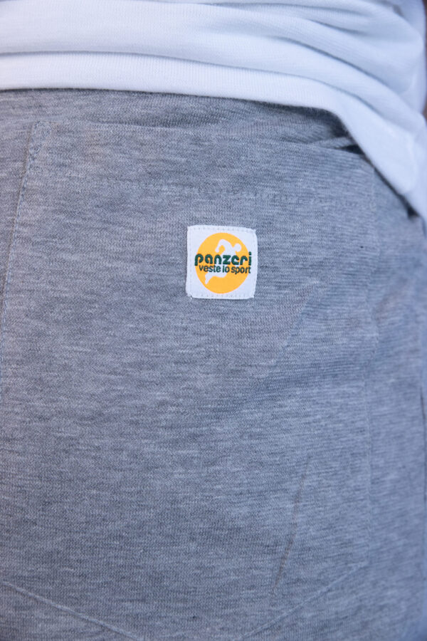 Jogging Homme - Uni H - Gris Chiné / Blanc – Image 4