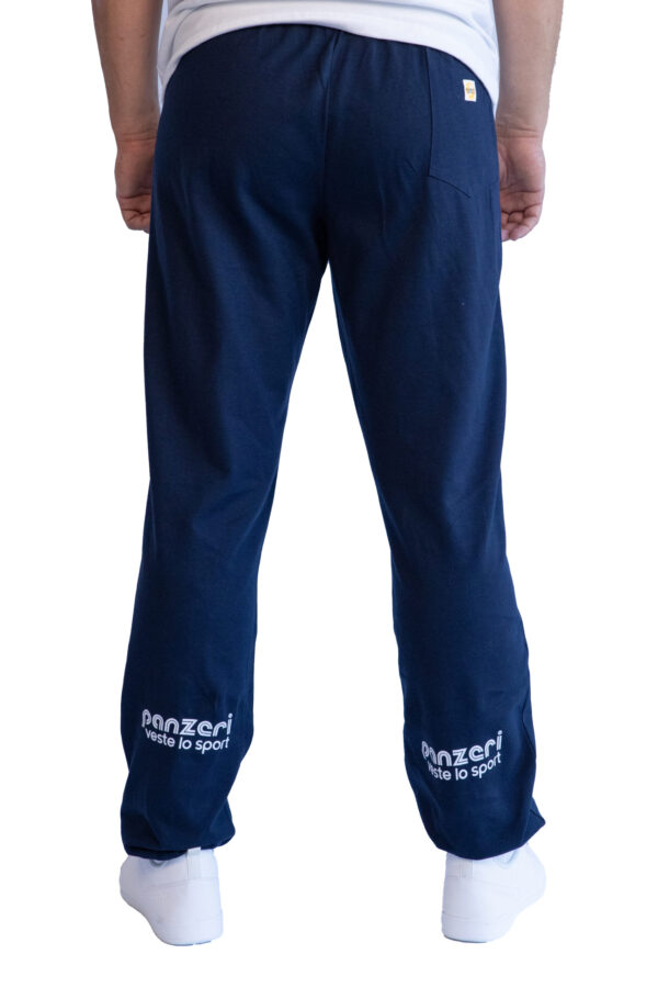 Jogging Homme - Uni H - Bleu Marine / Blanc – Image 4