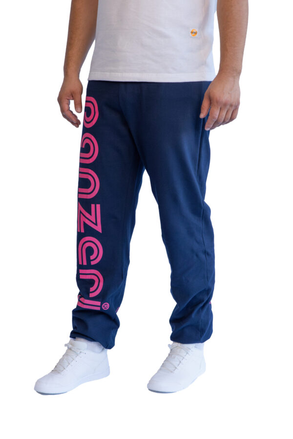Jogging Homme - Uni H - Bleu Marine / Fuchsia – Image 3