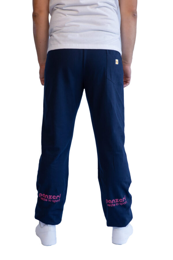 Jogging Homme - Uni H - Bleu Marine / Fuchsia – Image 4