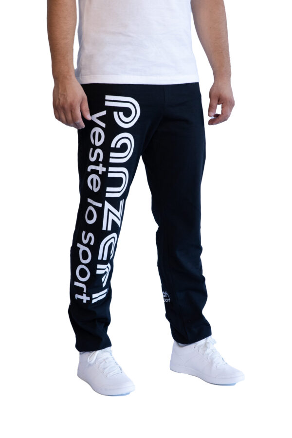 Jogging Homme - Uni H - Noir / Blanc