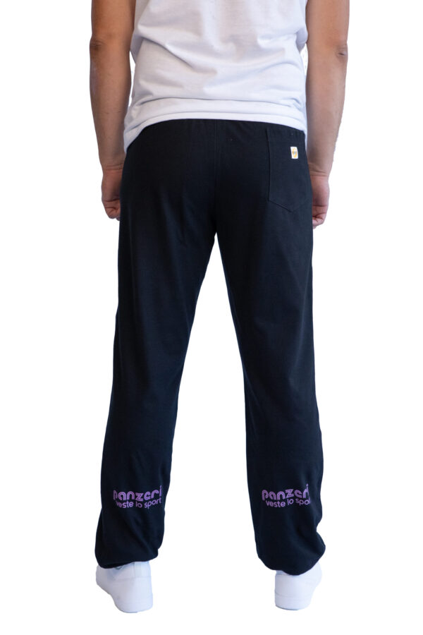 Jogging Homme - Uni H - Noir / Fuchsia Nacré – Image 3