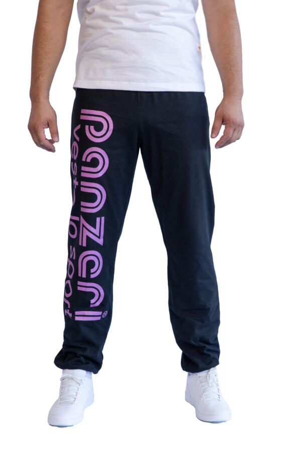 Jogging Homme - Uni H - Noir / Fuchsia Nacré