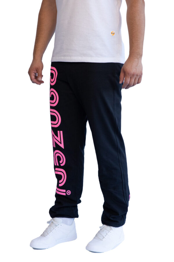Jogging Homme - Uni H - Noir / Rose Fluo – Image 3