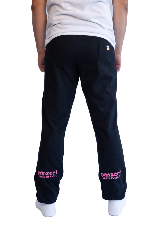 Jogging Homme - Uni H - Noir / Rose Fluo – Image 4