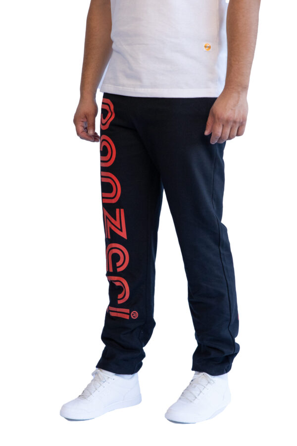 Jogging Homme - Uni H - Noir / Rouge – Image 3