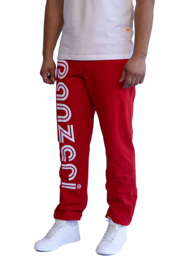 Jogging Homme - Uni H - Rouge / Blanc – Image 3