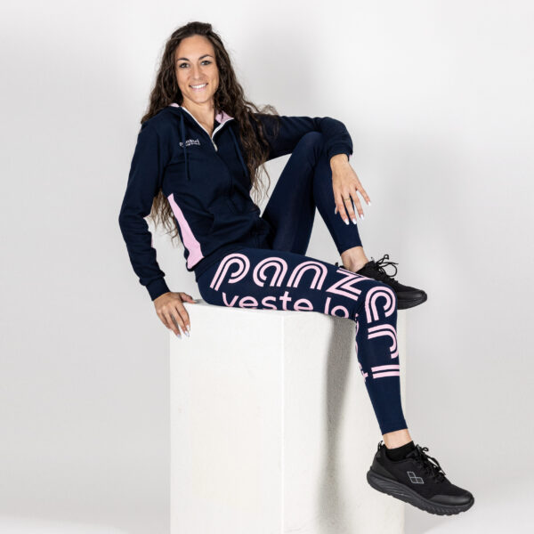 Legging De Sport - Joy T - Bleu Marine / Rose – Image 5