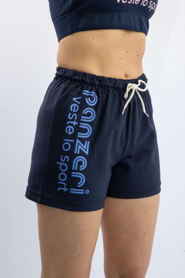Short Femme - Uni A - Bleu Marine / Bleu Nacré