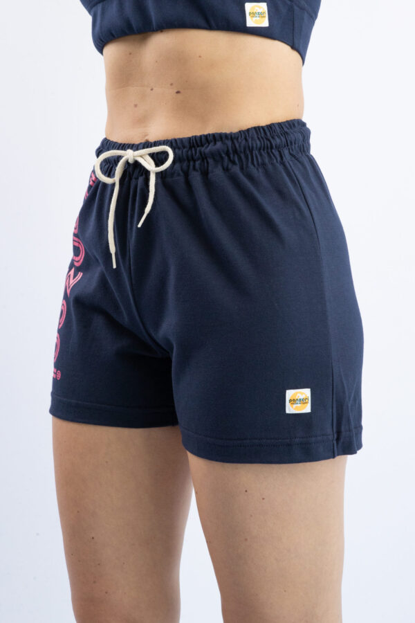 Short Femme - Uni A - Bleu Marine / Fuchsia – Image 5