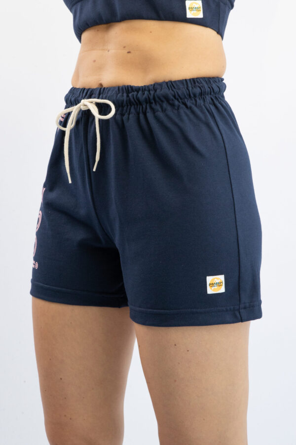 Short Femme - Uni A - Bleu Marine / Rose – Image 5