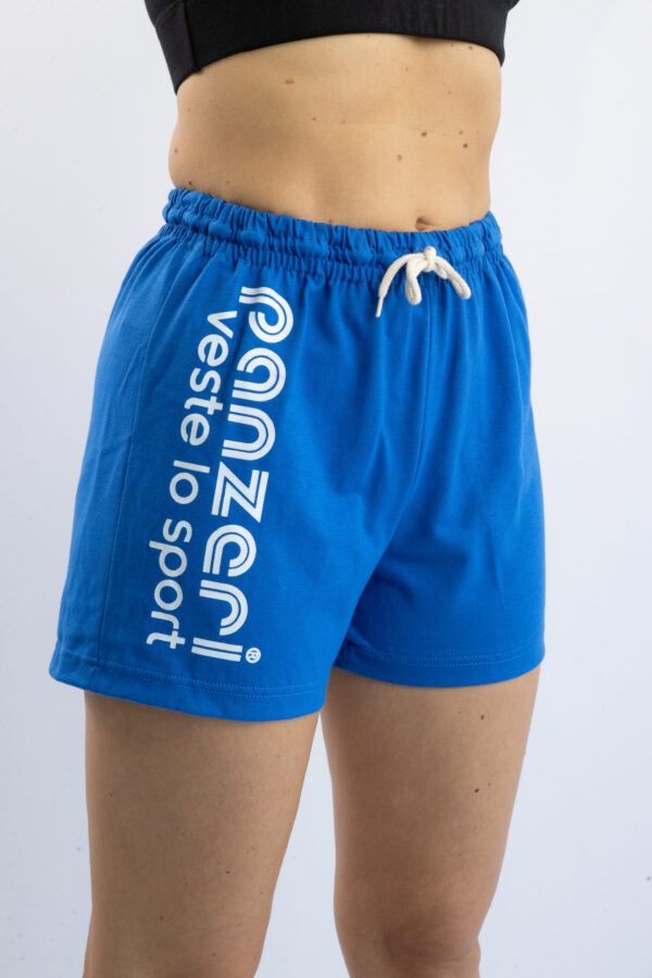Short Femme - Uni A - Bleu Roi / Blanc - M