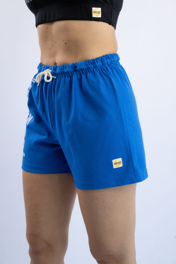 Short Femme - Uni A - Bleu Roi / Blanc – Image 5