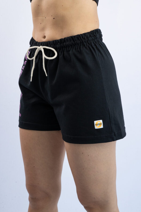 Short Femme - Uni A - Noir / Fuchsia Nacré – Image 5