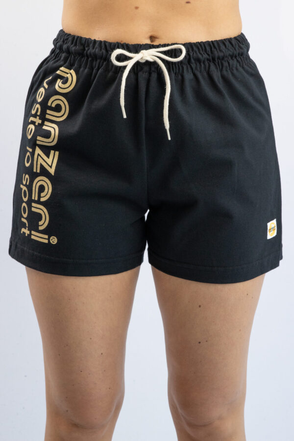 Short Femme - Uni A - Noir / Or – Image 4