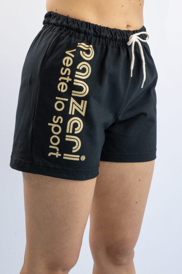 Short Femme - Uni A - Noir / Or - S