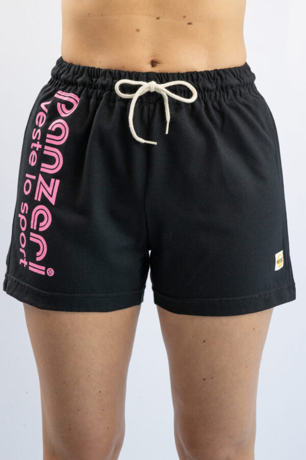 Short Femme - Uni A - Noir / Rose Fluo – Image 4