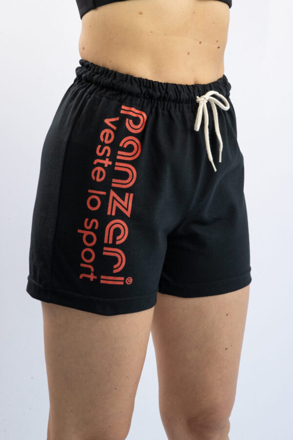 Short Femme - Uni A - Noir / Rouge - XL