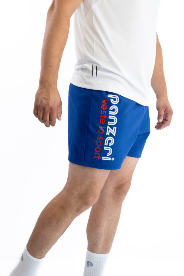 Short Homme - Uni A - Bleu France / Blanc Rouge