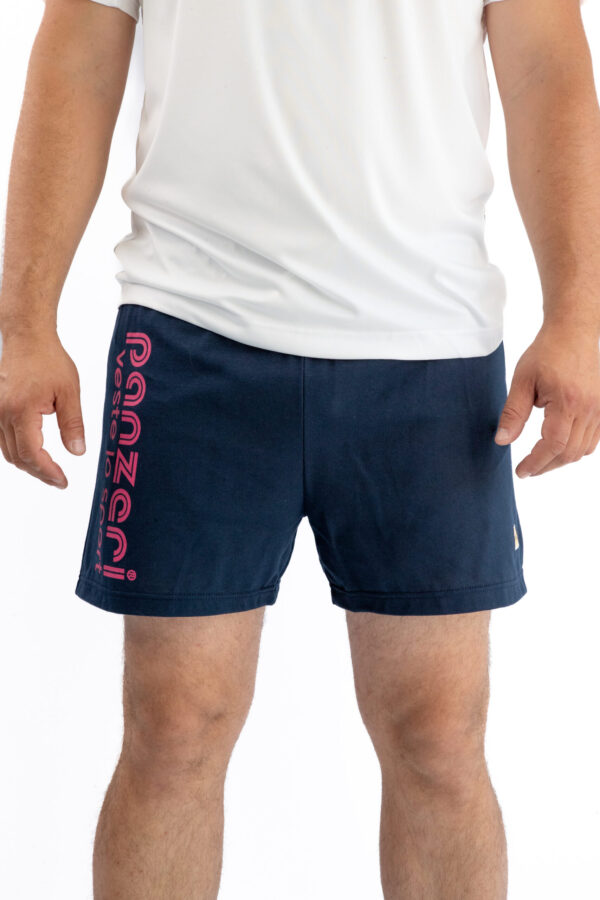 Short Homme - Uni A - Bleu Marine / Fuchsia – Image 5