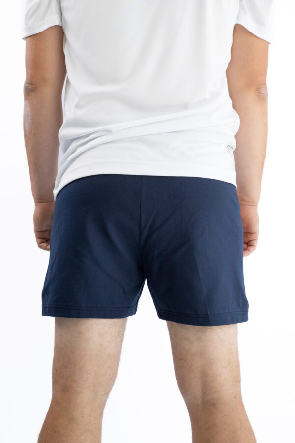 Short Homme - Uni A - Bleu Marine / Orange Fluo – Image 4