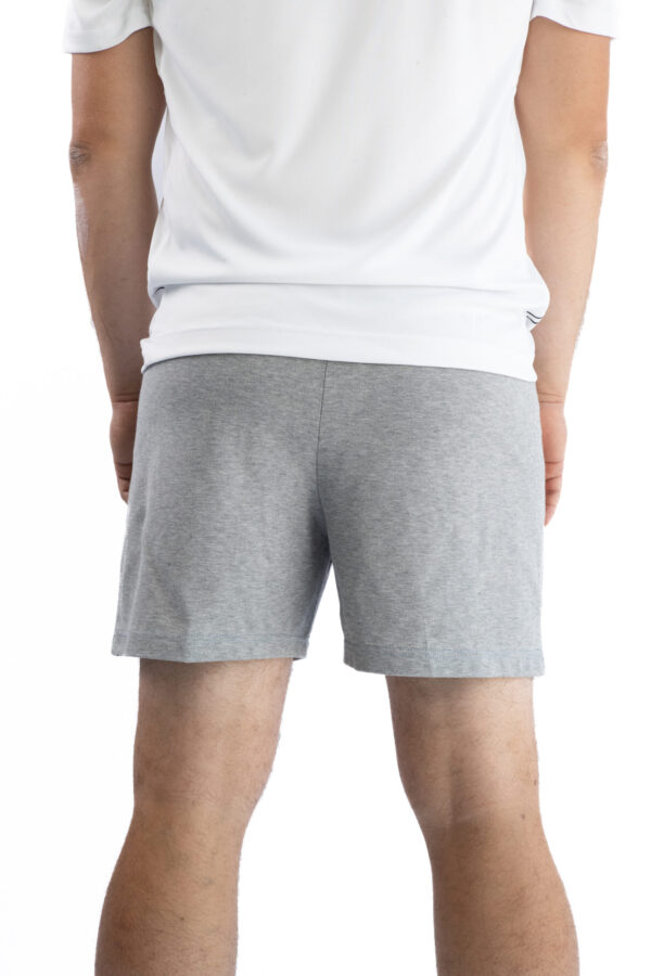 Short Homme - Uni A - Gris Chiné / Orange Fluo – Image 3