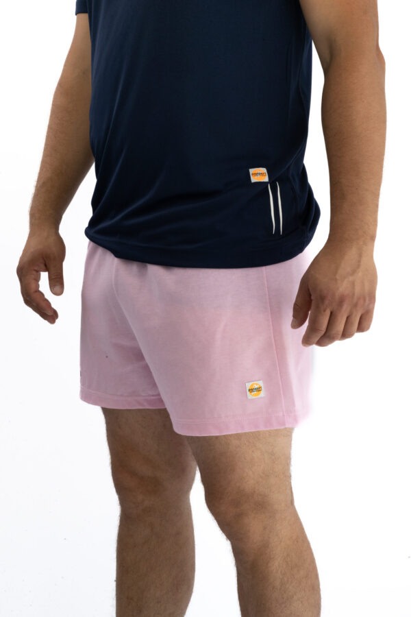 Short Homme - Uni A - Rose / Bleu Marine – Image 4