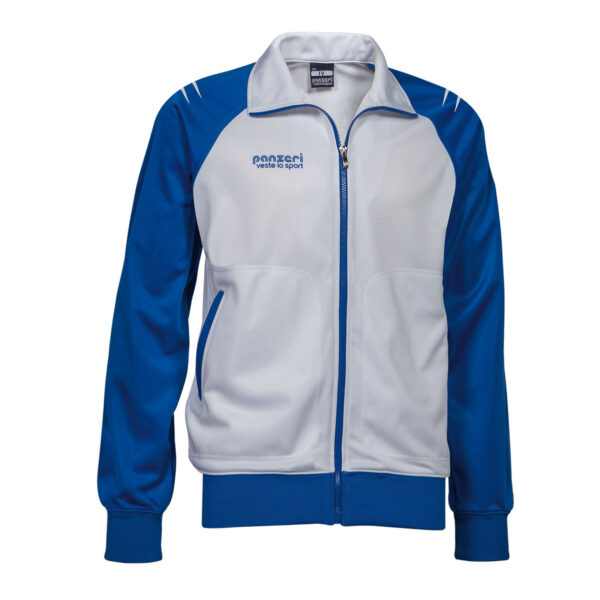 VESTE BASIC K - XS, Blanc / Bleu Roi
