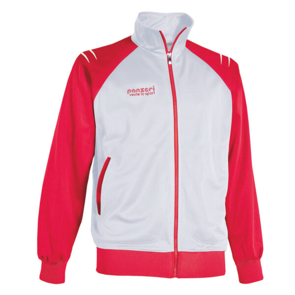 VESTE BASIC K - L, Blanc / Rouge