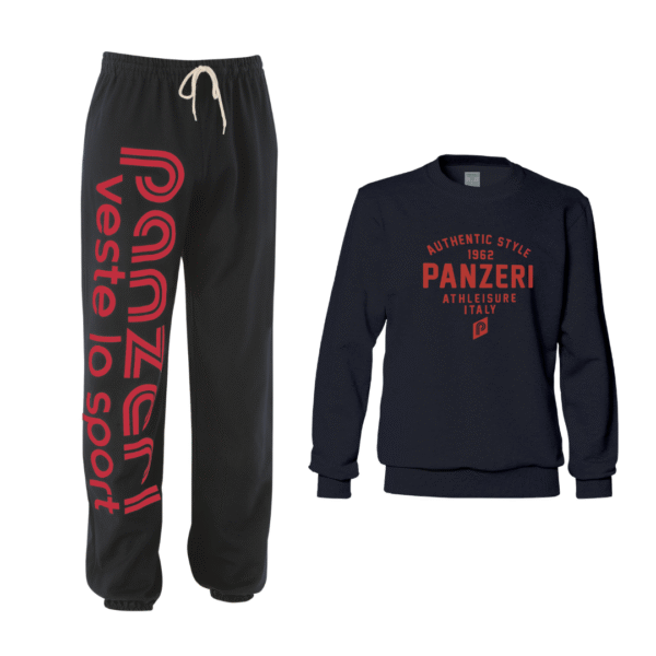Pack : Jogging Uni H - Noir / Rouge + Sweat Easy K P63 - Noir / Rouge