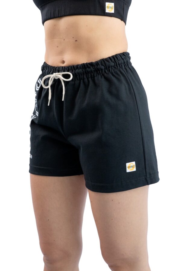 Short Femme - Uni A - Noir / Blanc – Image 2
