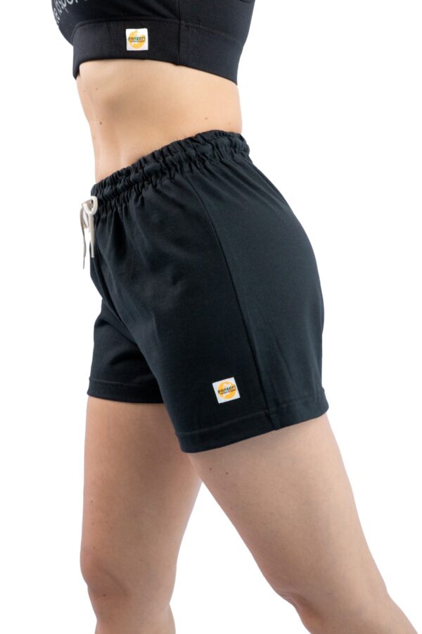 Short Femme - Uni A - Noir / Blanc – Image 4