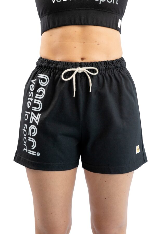 Short Femme - Uni A - Noir / Blanc – Image 5