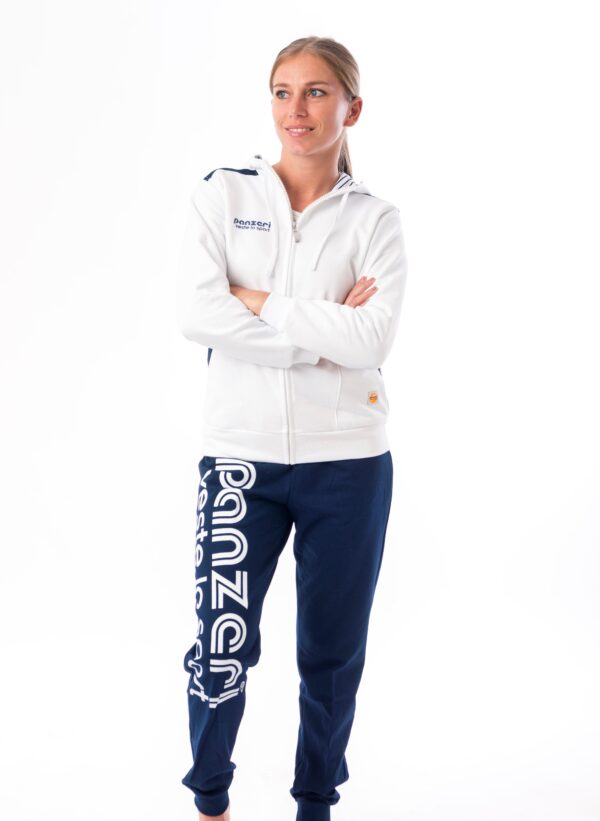 Jogging Slim - Uni T - Bleu Marine / Blanc