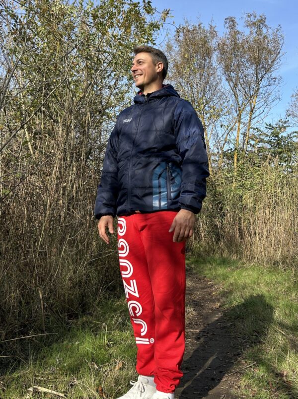 Pack : Doudoune Réversible Marine / Rouge + Jogging Uni H Rouge