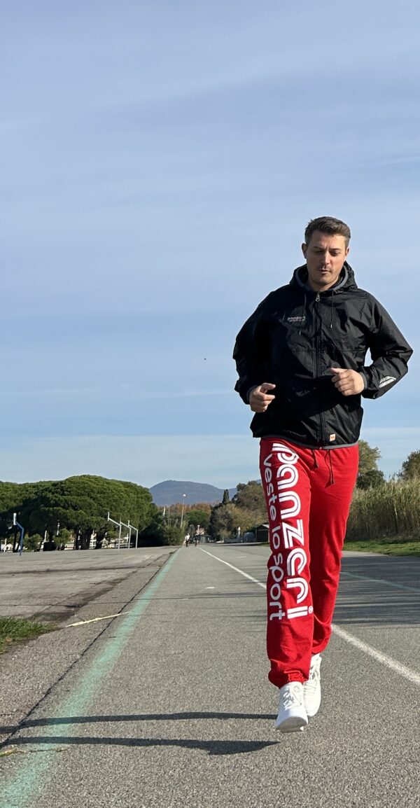 Pack : Coupe-Vent Noir + Jogging Uni H Rouge