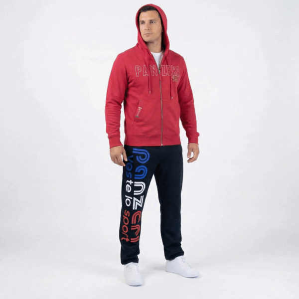 Pack : Veste Rouge + Jogging Uni H Noir / France