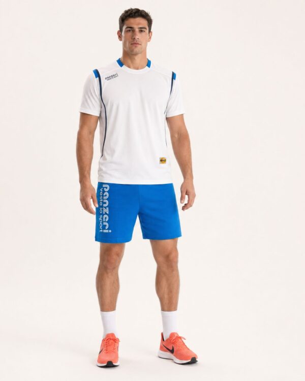 Pack : Maillot – Premier M Blanc / Roi + Short – Uni A – Bleu Roi / Blanc