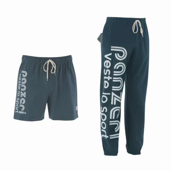 Pack : Jogging Park O - Gris foncé / Blanc + Short Uni A - Gris foncé / Blanc (uniquement en taille XS)