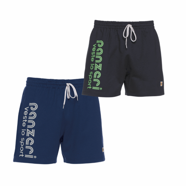 Pack : Short Uni A Bleu Marine / Gris Clair + Short Uni A Noir / Vert Fluo (uniquement en taille XS)