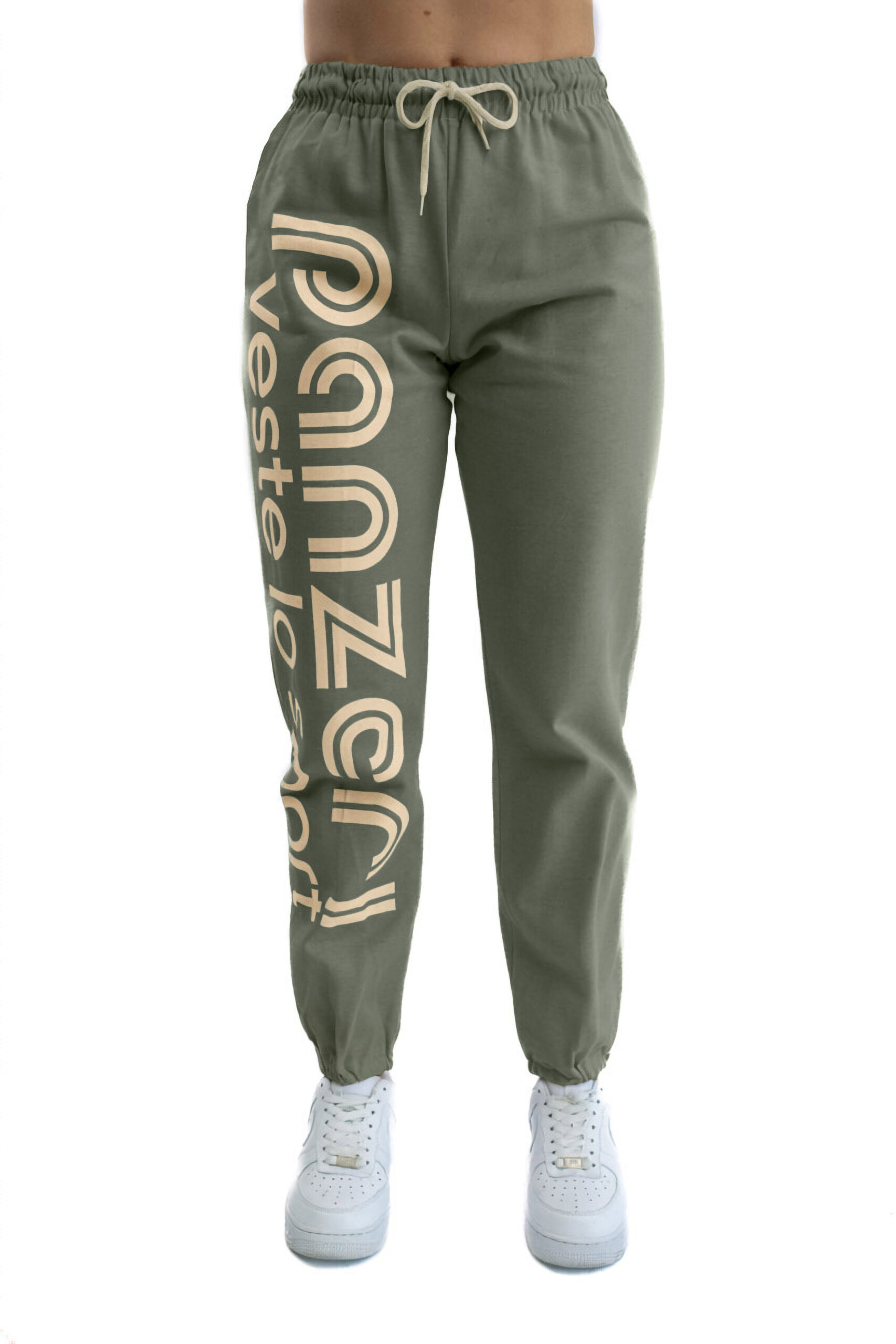 Jogging Femme - Uni H - Kaki / Beige – Image 2