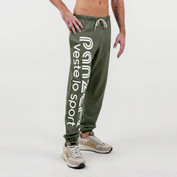 Jogging Homme - Uni H - Kaki / Blanc