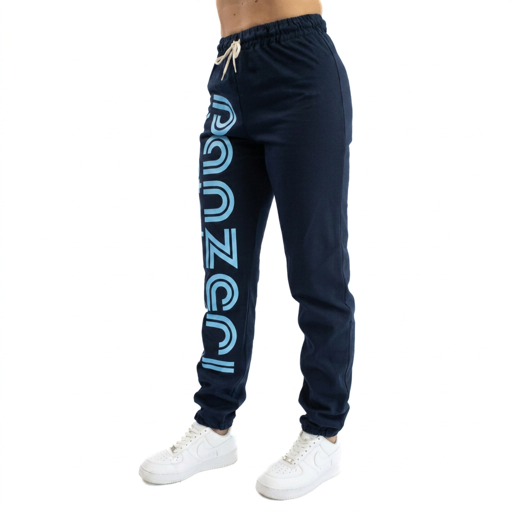 Jogging Femme - Uni H - Bleu Marine / Bleu ciel – Image 5