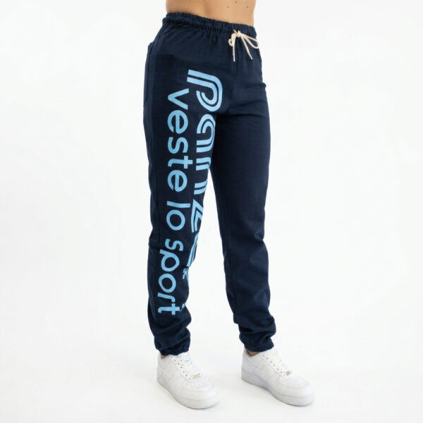 Jogging Femme - Uni H - Bleu Marine / Bleu ciel
