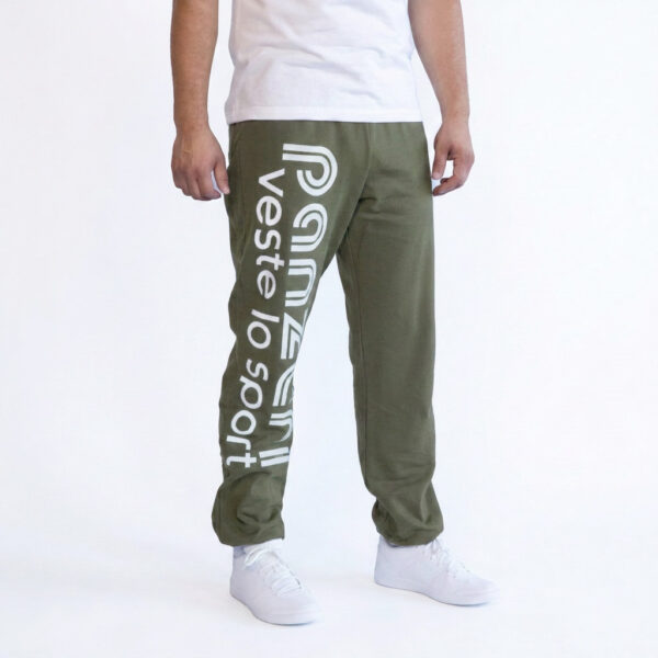 Jogging Homme - Uni H - Kaki / Blanc