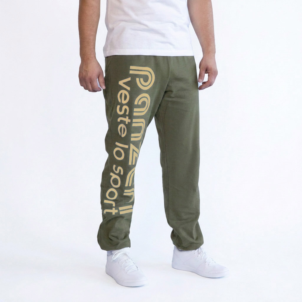 Jogging Homme - Uni H - Kaki / Beige