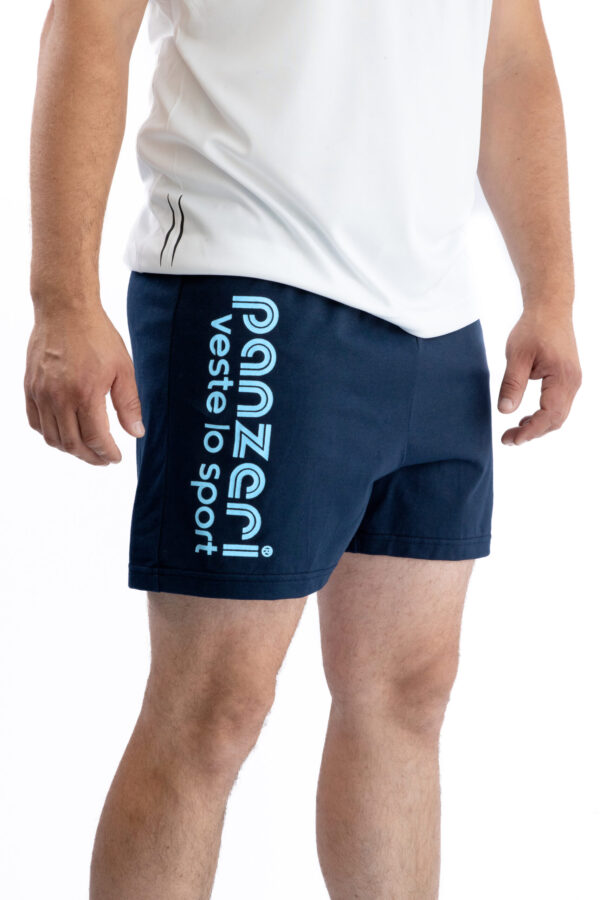 Short Homme - Uni A - Bleu Marine / Bleu ciel